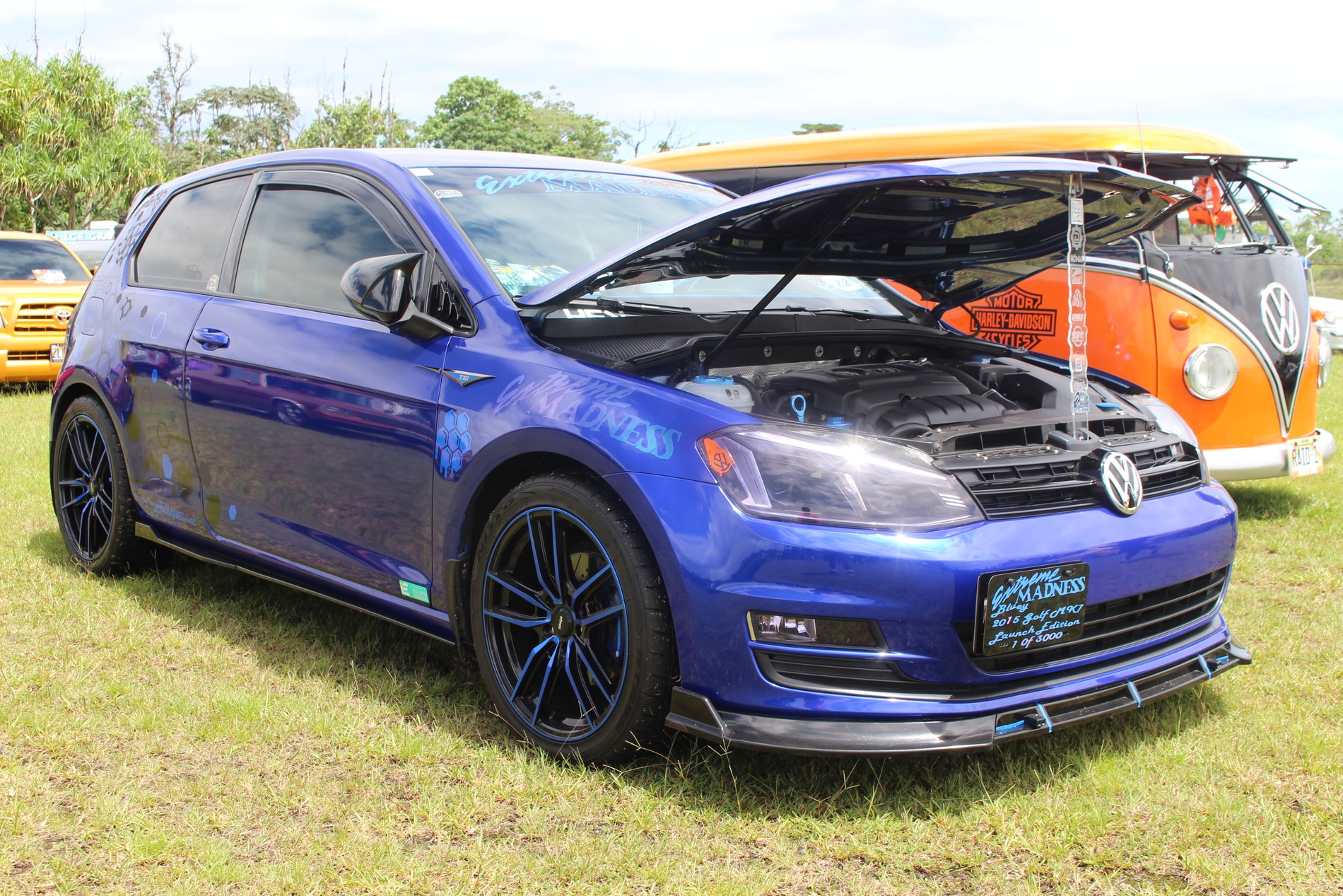 Blue Volkswagen Golf from Extreme Madness Members Rides