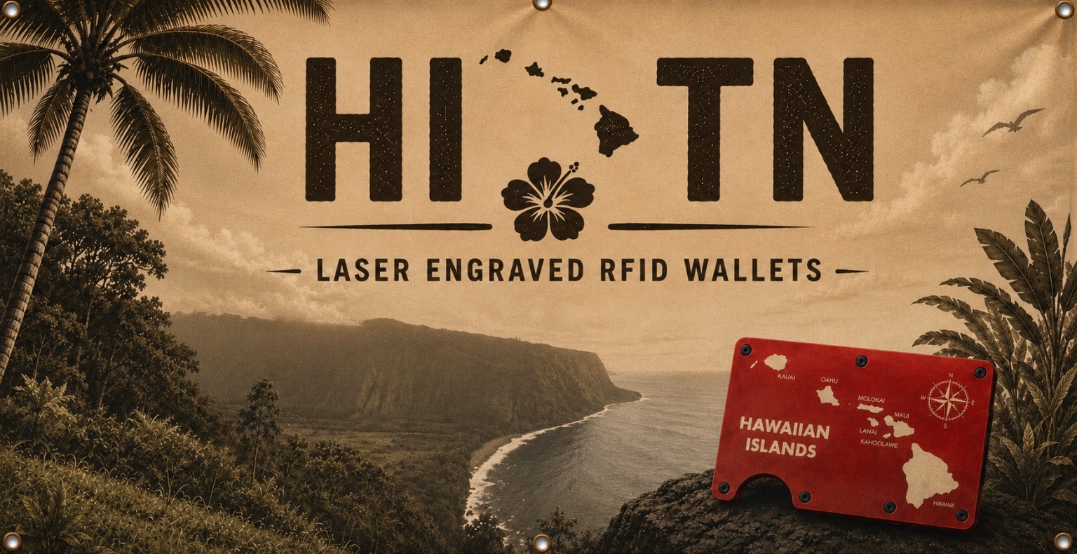 HI-TN Laser Engraved RFID Wallets